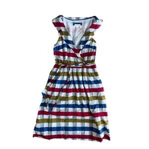 Anthropologie Maeve Cricket Club Plaid Gingham Collar Dress Size 6